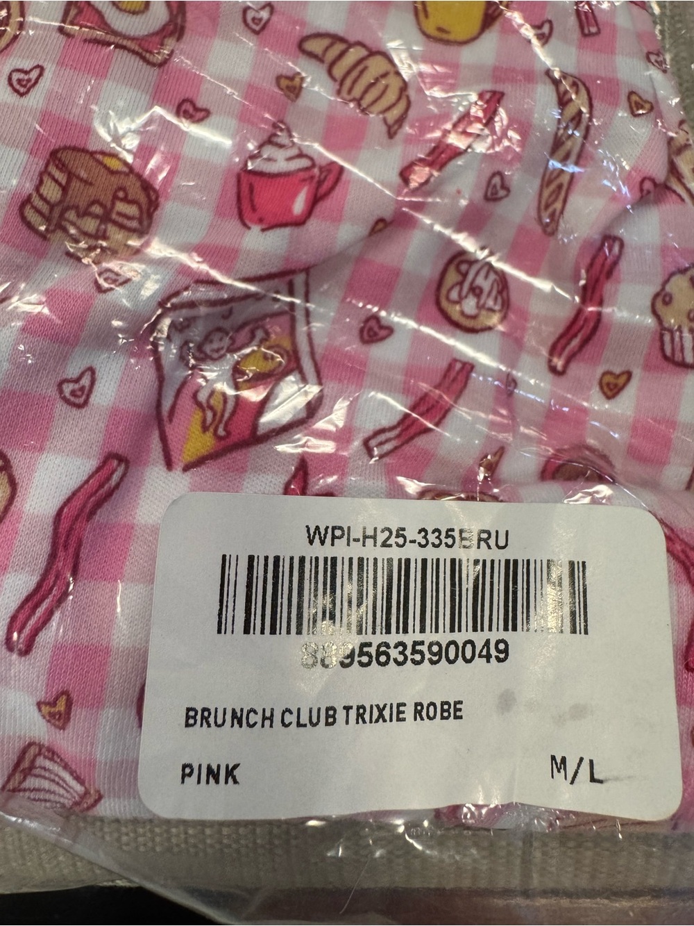 Roller Rabbit Brunch Club Robe Size M/L - Picture 4 of 6